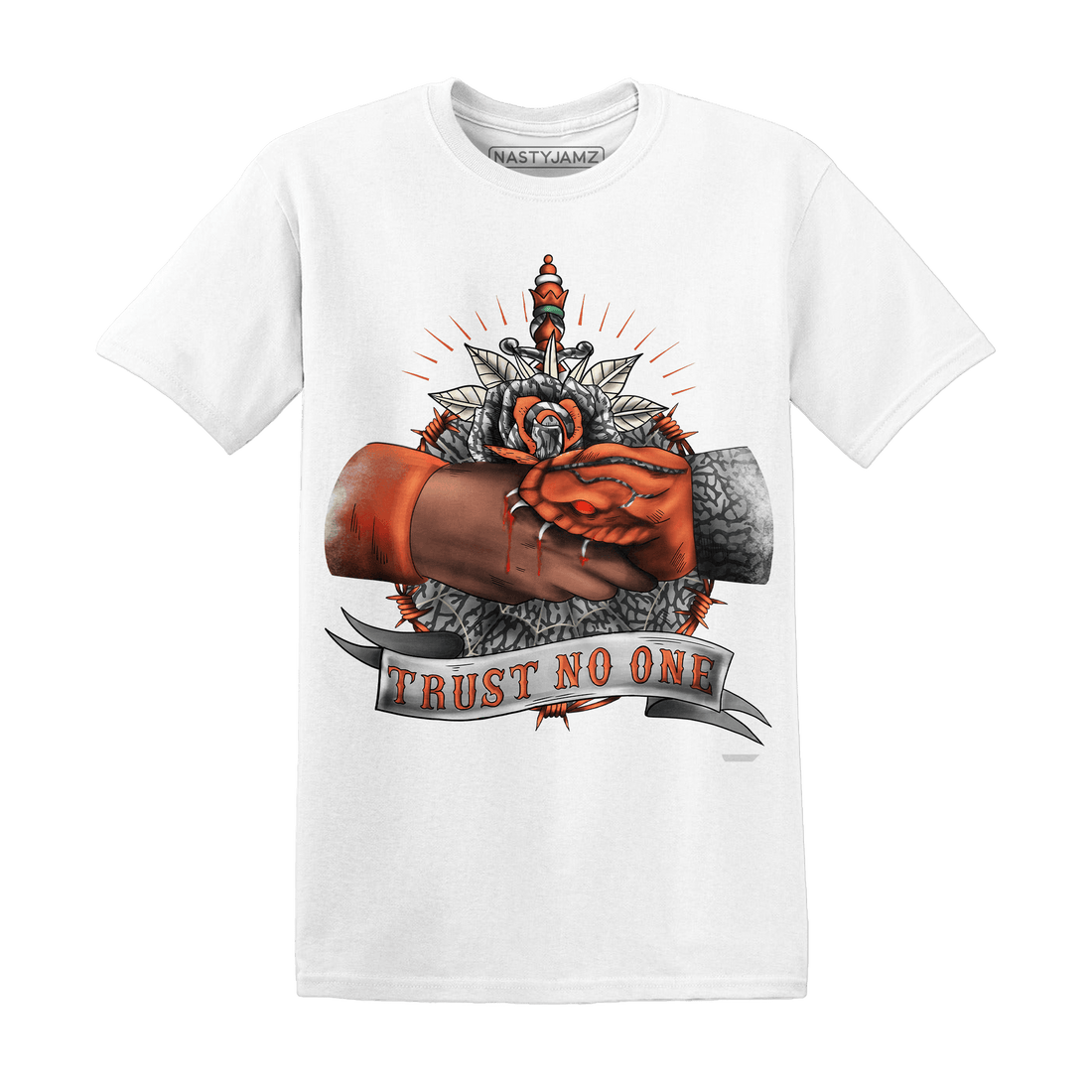 Georgia Peach 3s T Shirt Match Trust No One Old School - NastyJamz