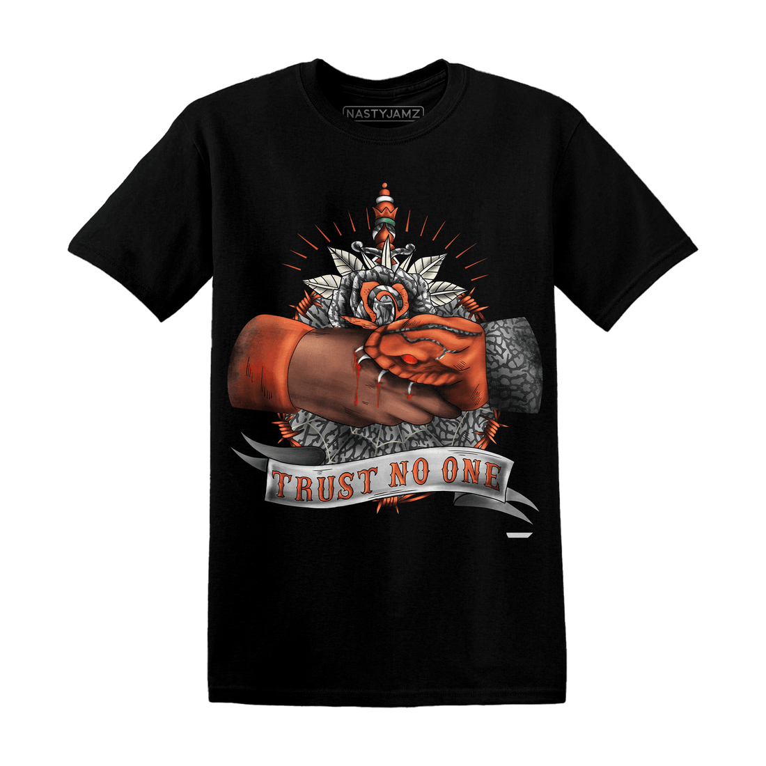 Georgia Peach 3s T Shirt Match Trust No One Old School - NastyJamz