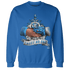 Industrial Blue 4s Sweatshirt Match Trust No One Old School - NastyJamz