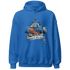 Industrial Blue 4s Hoodie Match Trust No One Old School - NastyJamz