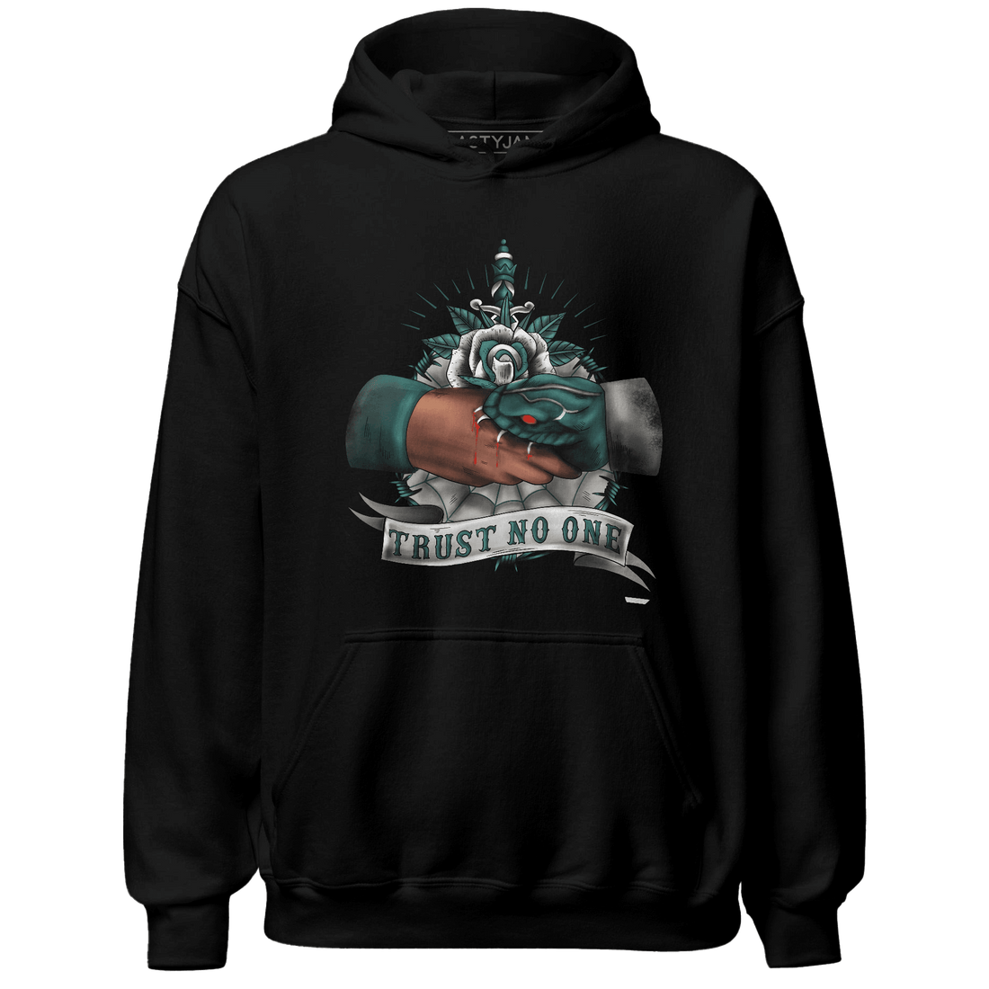 Oxidized Green 4s Hoodie Match Trust No One Old School - NastyJamz