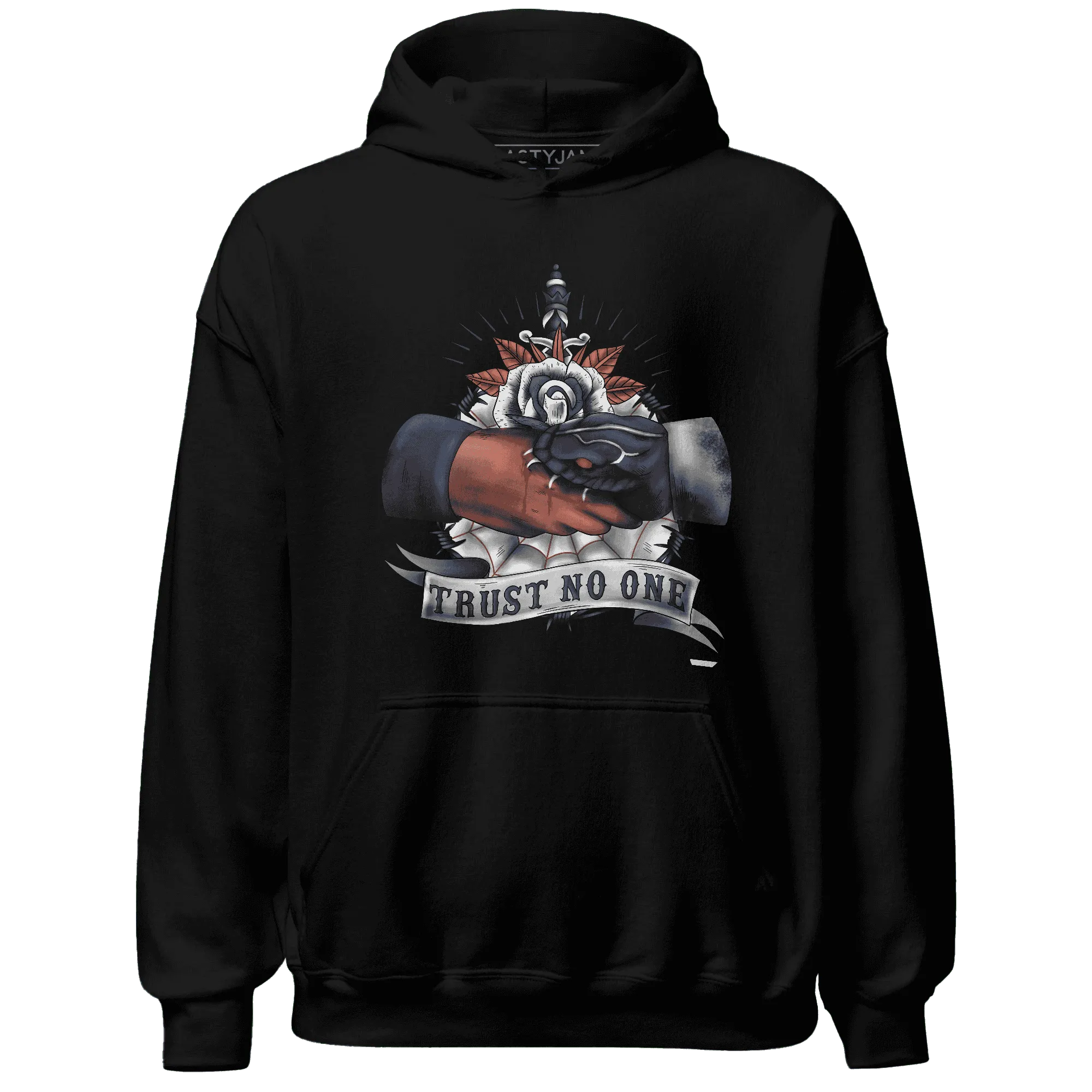 White-Navy-6s-Hoodie-Match-Trust-No-One-Old-School