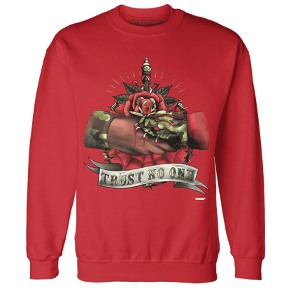 AM-90-Dark-Sage-Solar-Red-NastyJamz-Sweatshirt-Match-Trust-No-One-Old-School