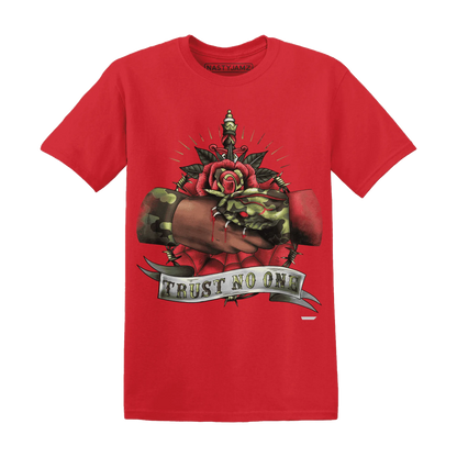 AM-90-Dark-Sage-Solar-Red-NastyJamz-T-Shirt-Match-Trust-No-One-Old-School