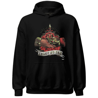 AM-90-Dark-Sage-Solar-Red-NastyJamz-Hoodie-Match-Trust-No-One-Old-School