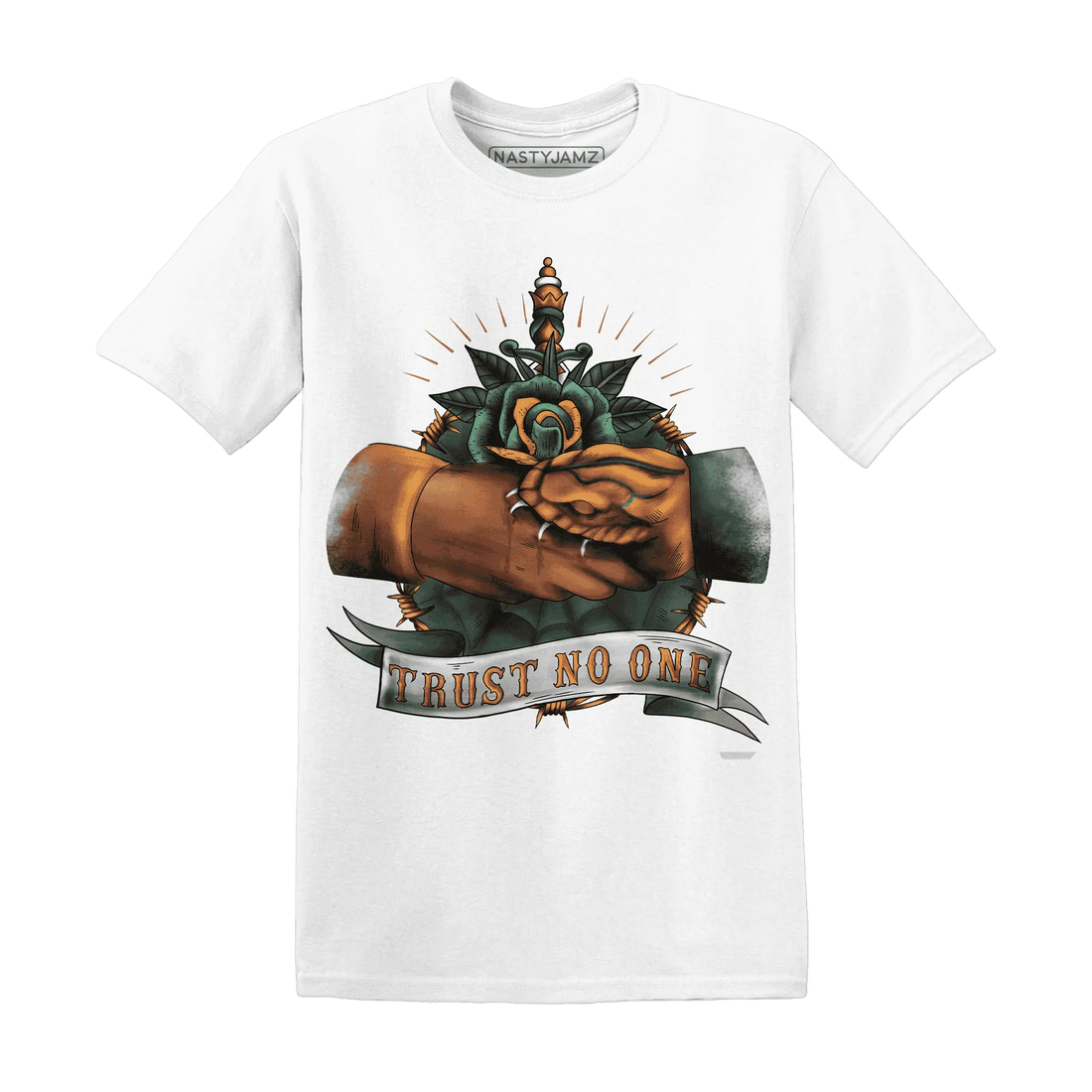 Dunk-Low-Ceramic-NastyJamz-T-Shirt-Match-Trust-No-One-Old-School
