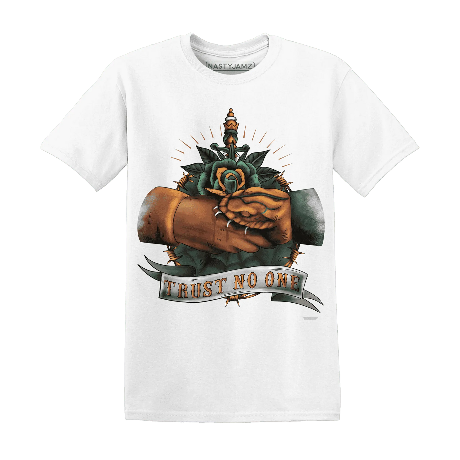 Dunk-Low-Ceramic-NastyJamz-T-Shirt-Match-Trust-No-One-Old-School