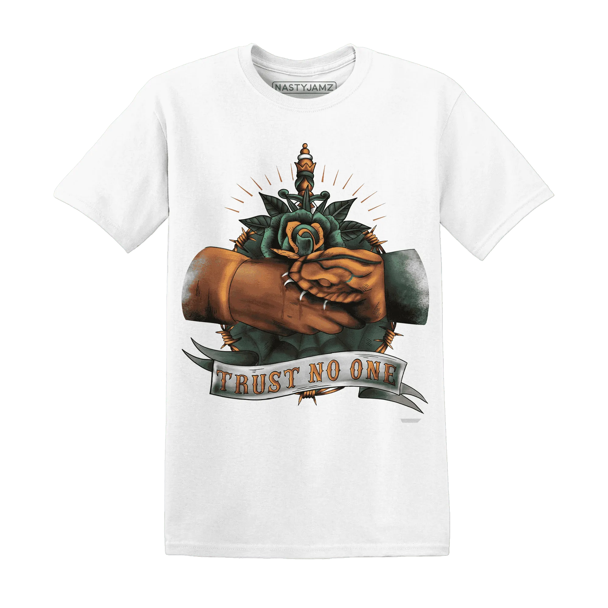 Dunk-Low-Ceramic-NastyJamz-T-Shirt-Match-Trust-No-One-Old-School