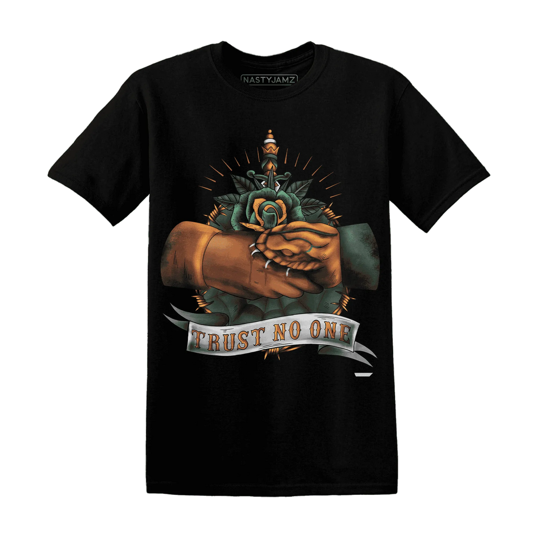 Dunk-Low-Ceramic-NastyJamz-T-Shirt-Match-Trust-No-One-Old-School