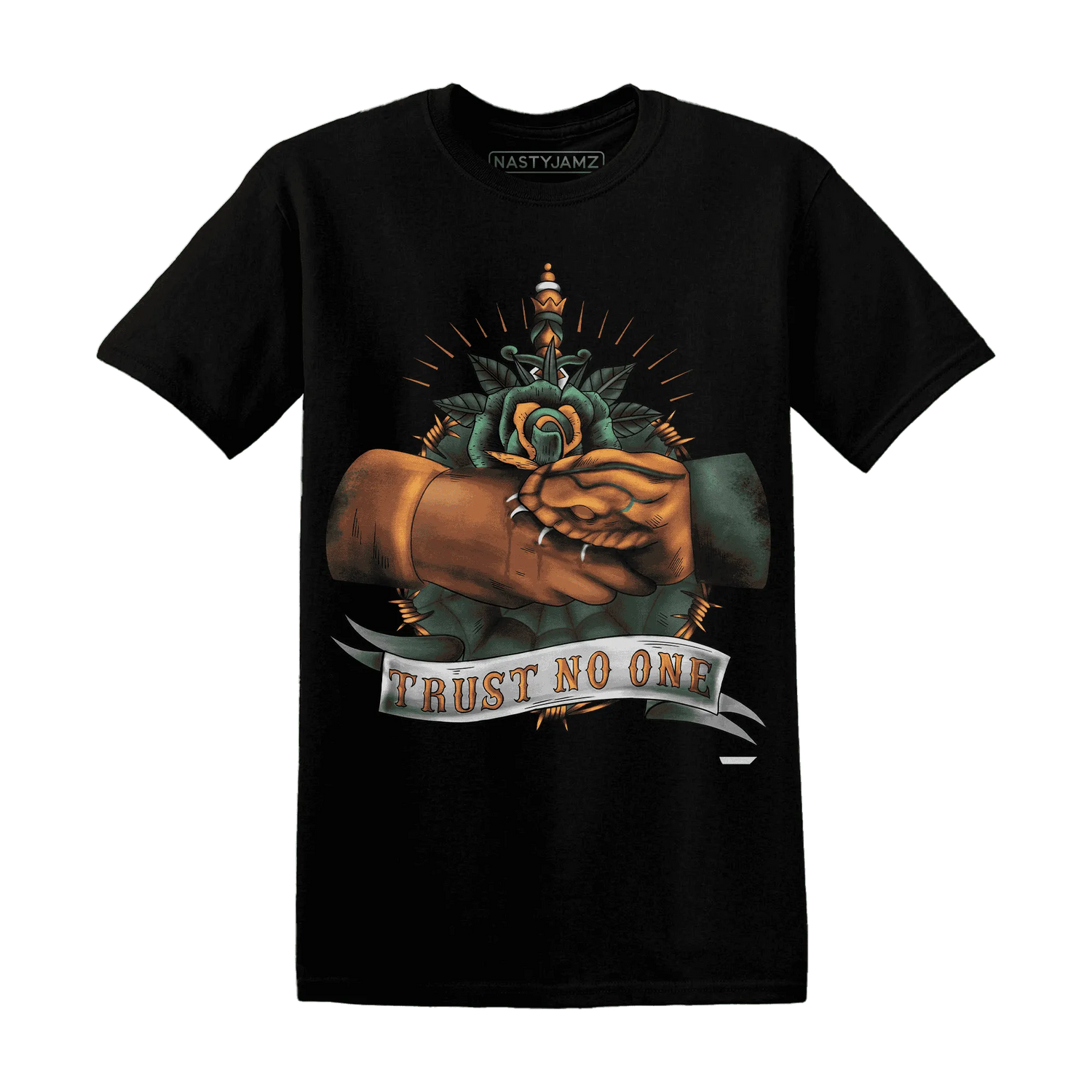 Dunk-Low-Ceramic-NastyJamz-T-Shirt-Match-Trust-No-One-Old-School