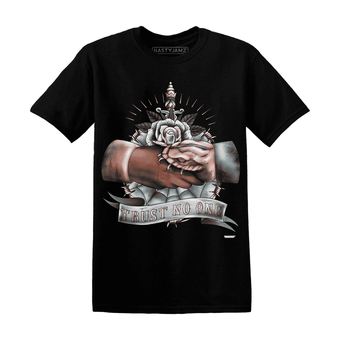Dunk-Low-Glacier-Blue-Arctic-Orange-NastyJamz-T-Shirt-Match-Trust-No-One-Old-School