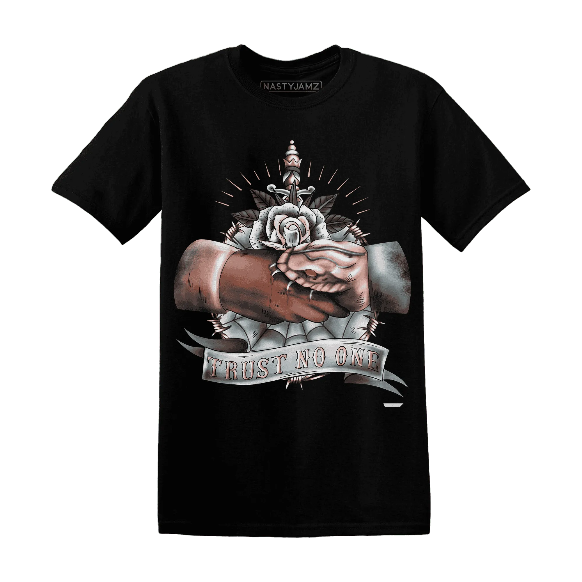 Dunk-Low-Glacier-Blue-Arctic-Orange-NastyJamz-T-Shirt-Match-Trust-No-One-Old-School