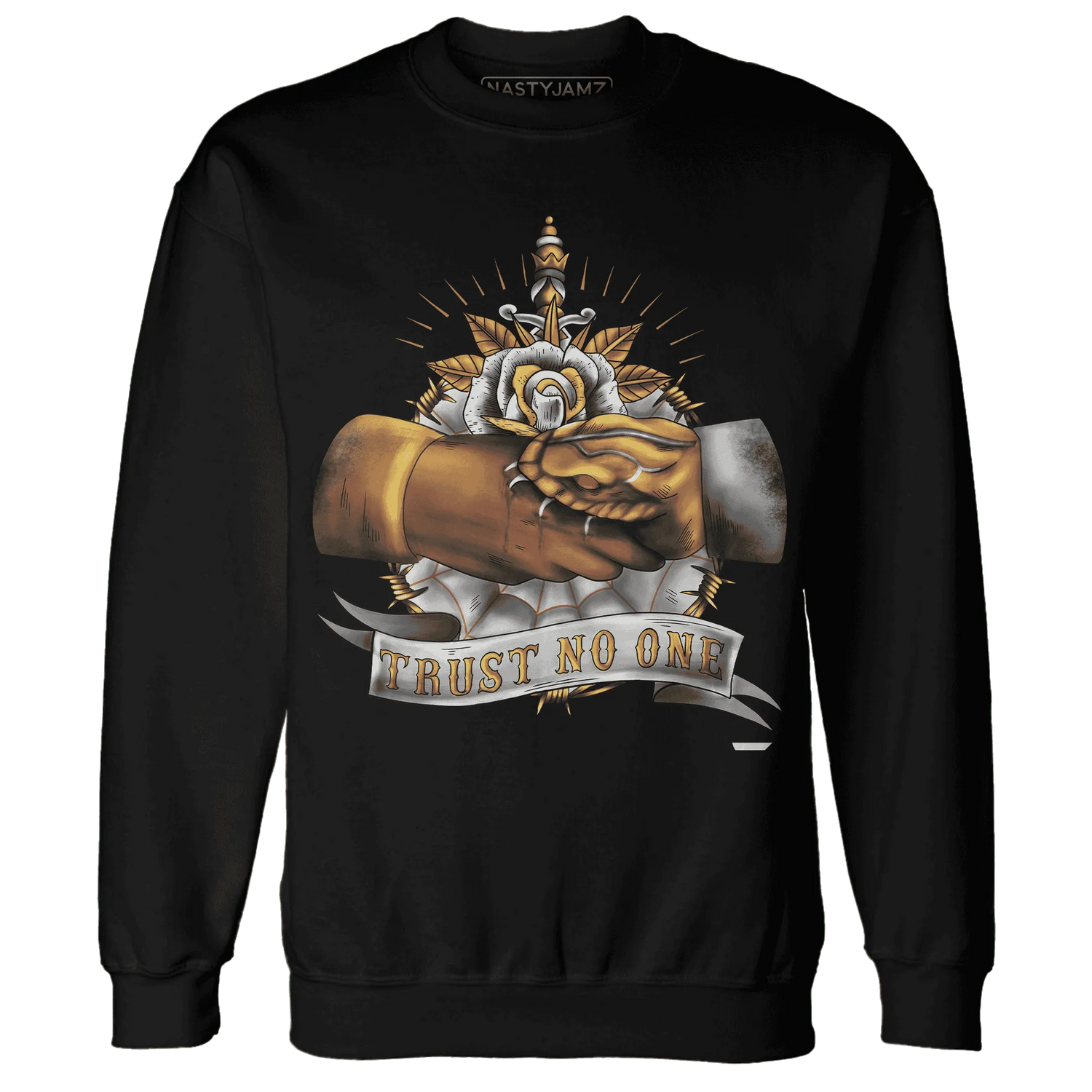 Dunk-Low-Retro-Wheat-Orange-NastyJamz-Sweatshirt-Match-Trust-No-One-Old-School