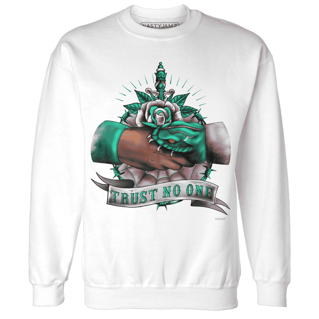 NastyJamz-Dunk-Pink-Malachite-Medium-Soft-Low-Sail-Sweatshirt-Match-Trust-No-One-Old-School