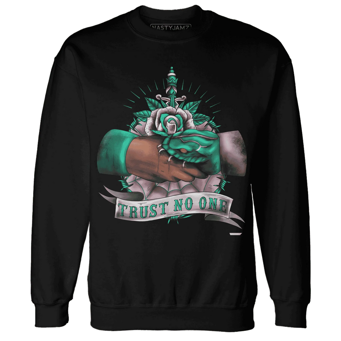 NastyJamz-Dunk-Pink-Malachite-Medium-Soft-Low-Sail-Sweatshirt-Match-Trust-No-One-Old-School