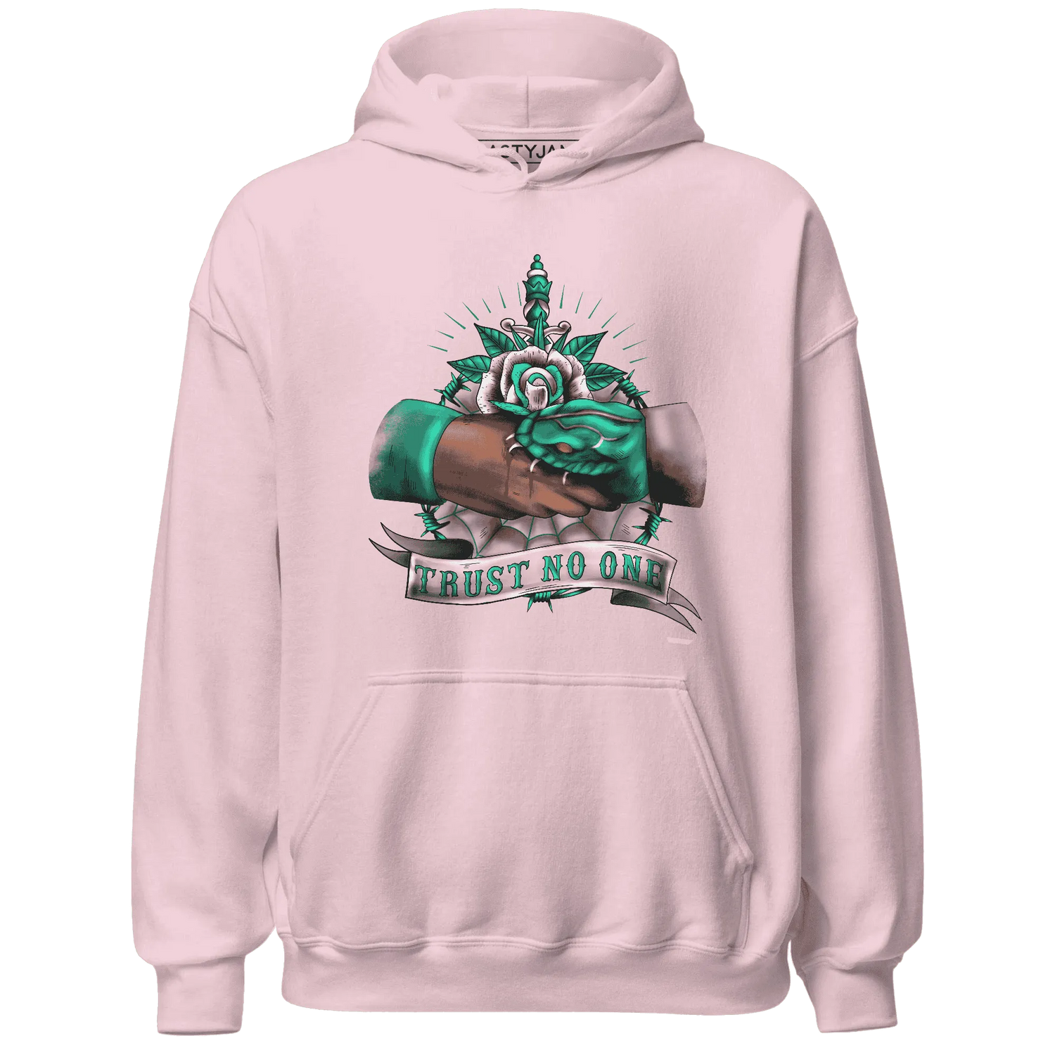 NastyJamz-Dunk-Pink-Malachite-Medium-Soft-Low-Sail-Hoodie-Match-Trust-No-One-Old-School