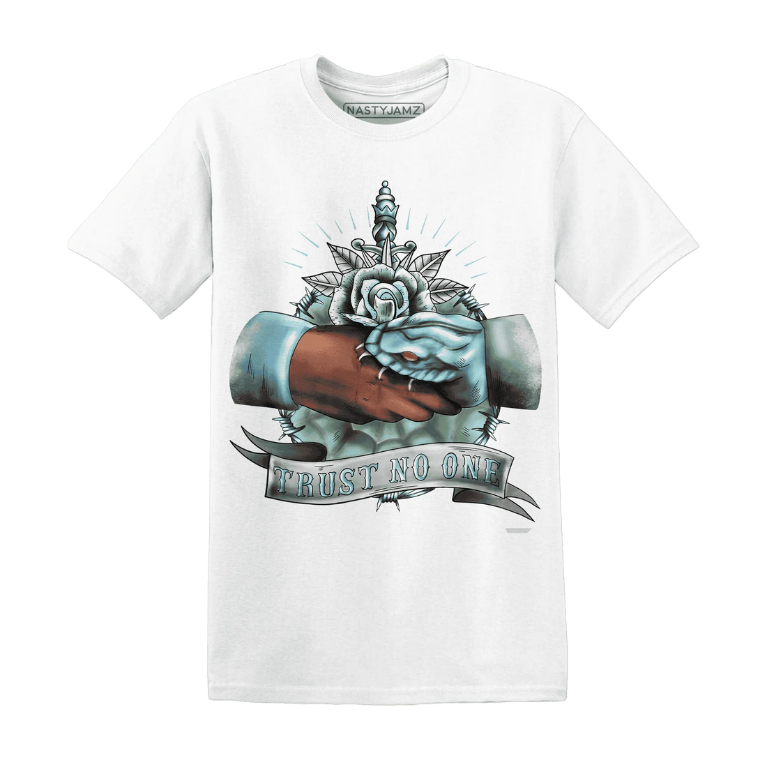 Dunk-Verdy-Visty-NastyJamz-T-Shirt-Match-Trust-No-One-Old-School