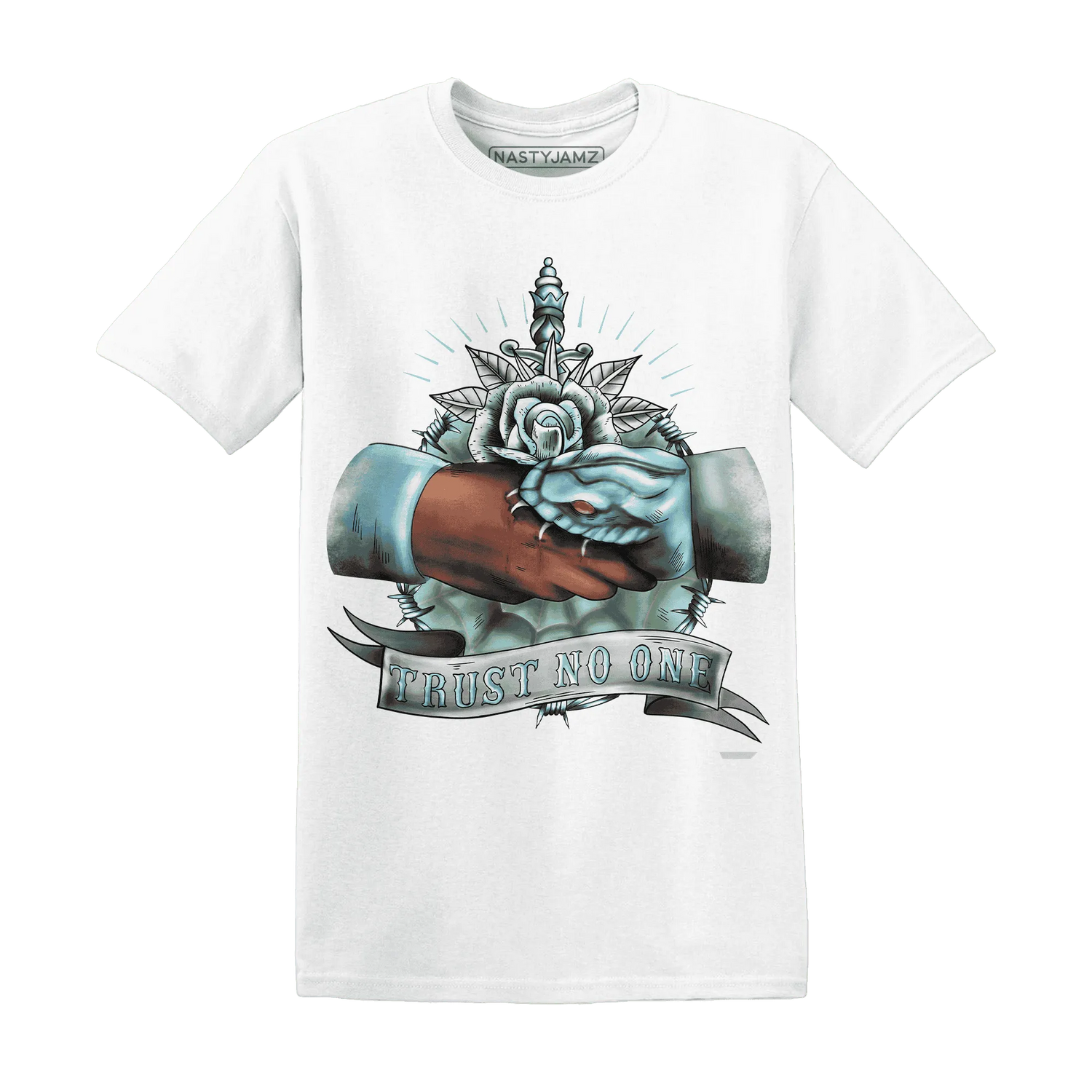 Dunk-Verdy-Visty-NastyJamz-T-Shirt-Match-Trust-No-One-Old-School