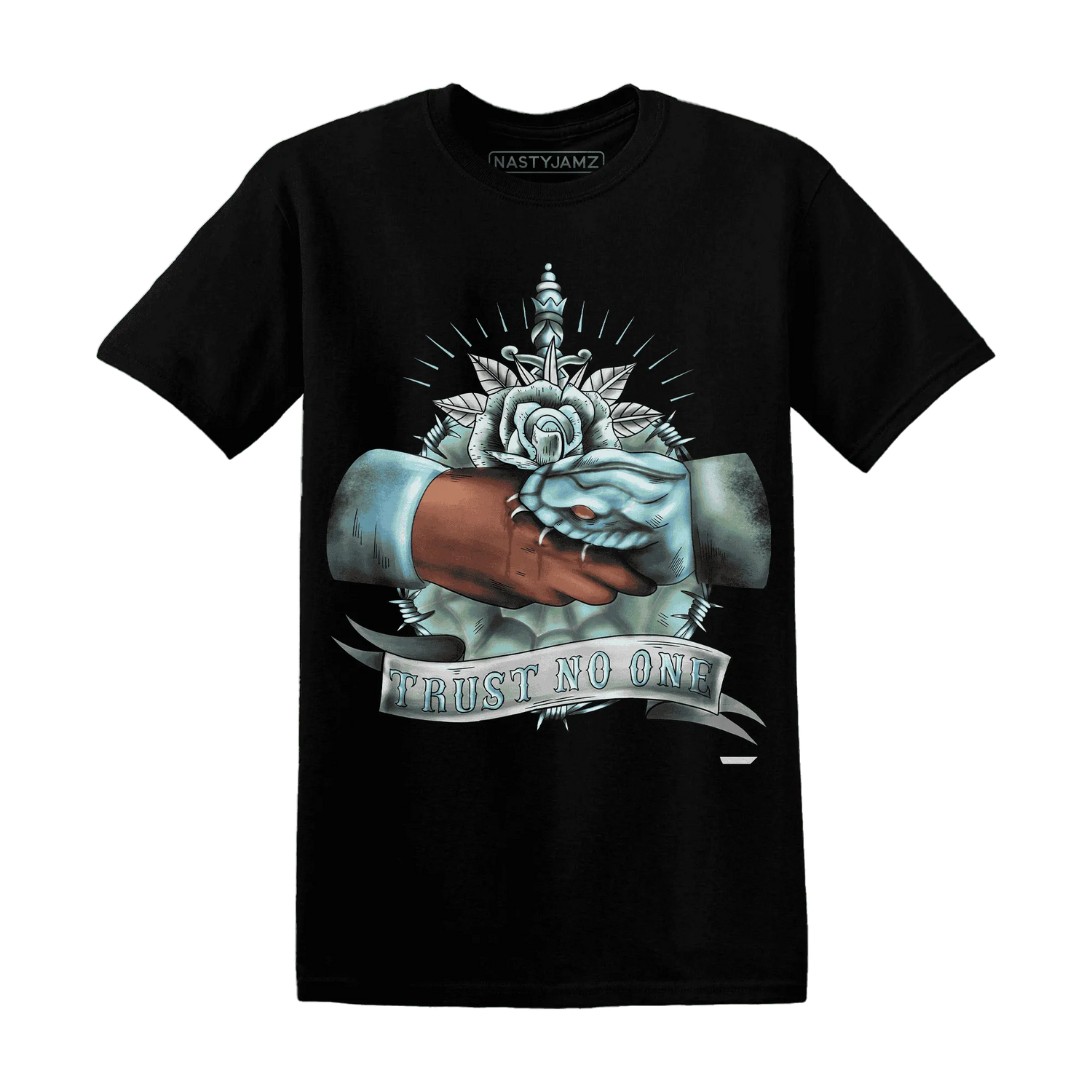 Dunk-Verdy-Visty-NastyJamz-T-Shirt-Match-Trust-No-One-Old-School