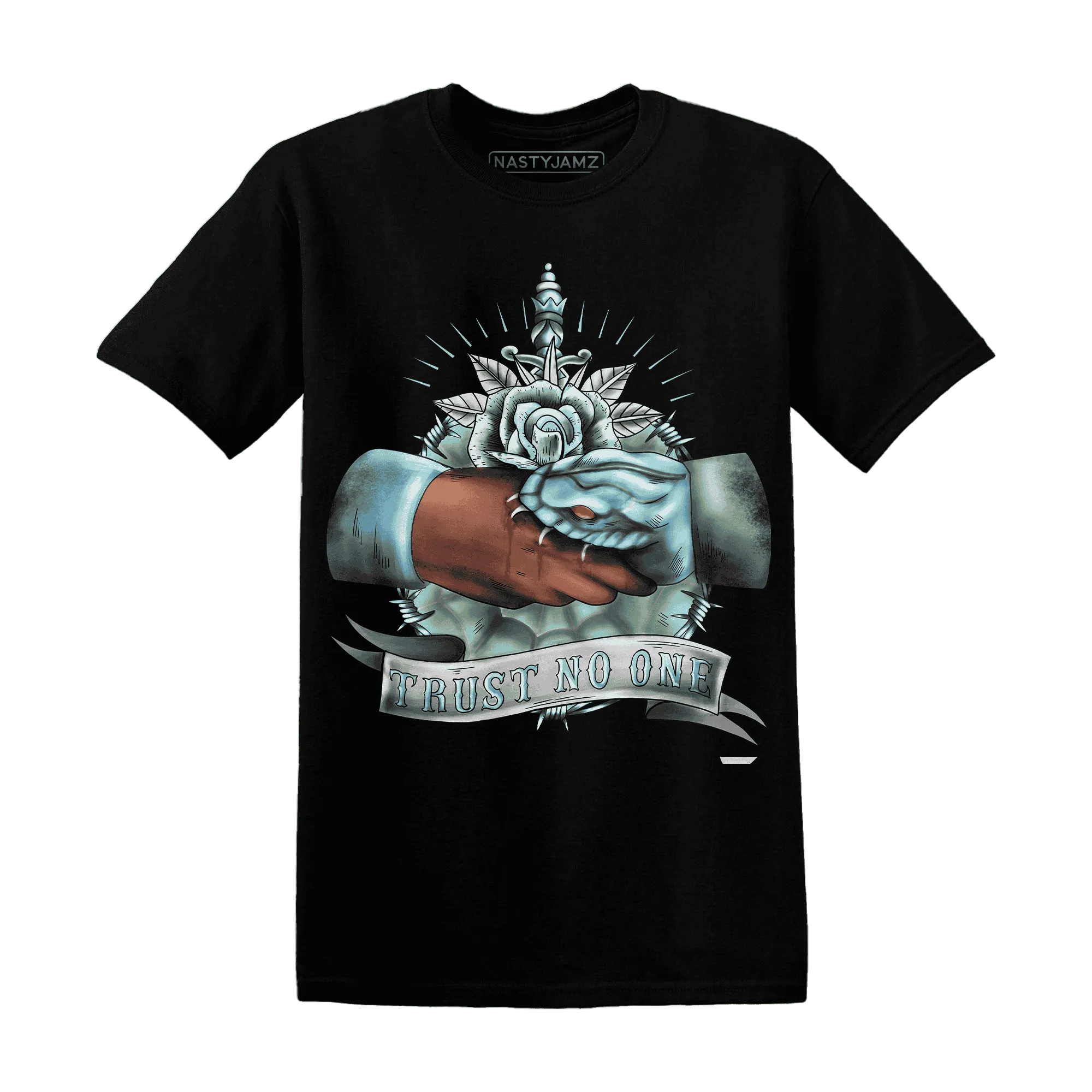 Dunk-Verdy-Visty-NastyJamz-T-Shirt-Match-Trust-No-One-Old-School