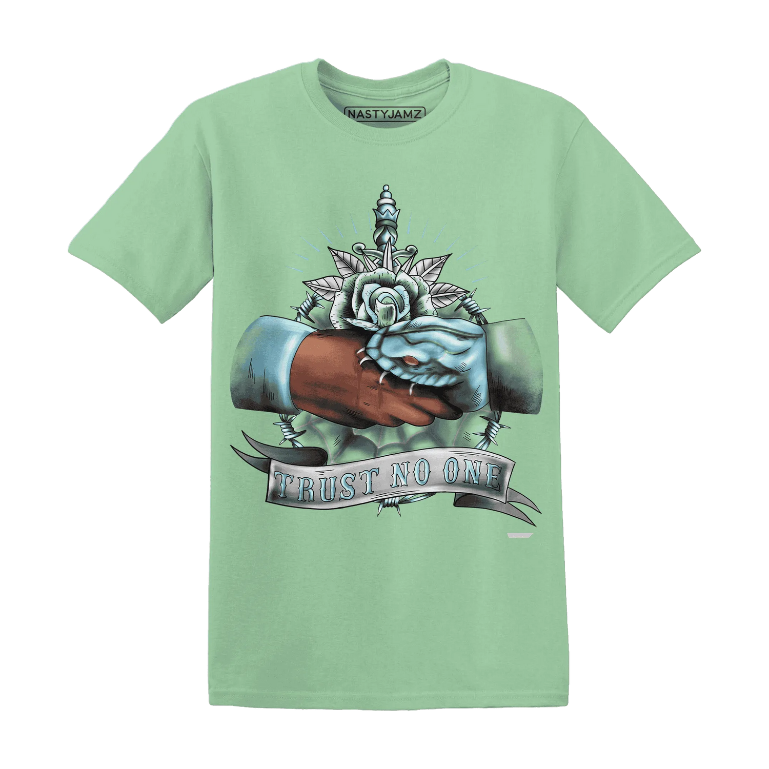 Dunk-Verdy-Visty-NastyJamz-T-Shirt-Match-Trust-No-One-Old-School