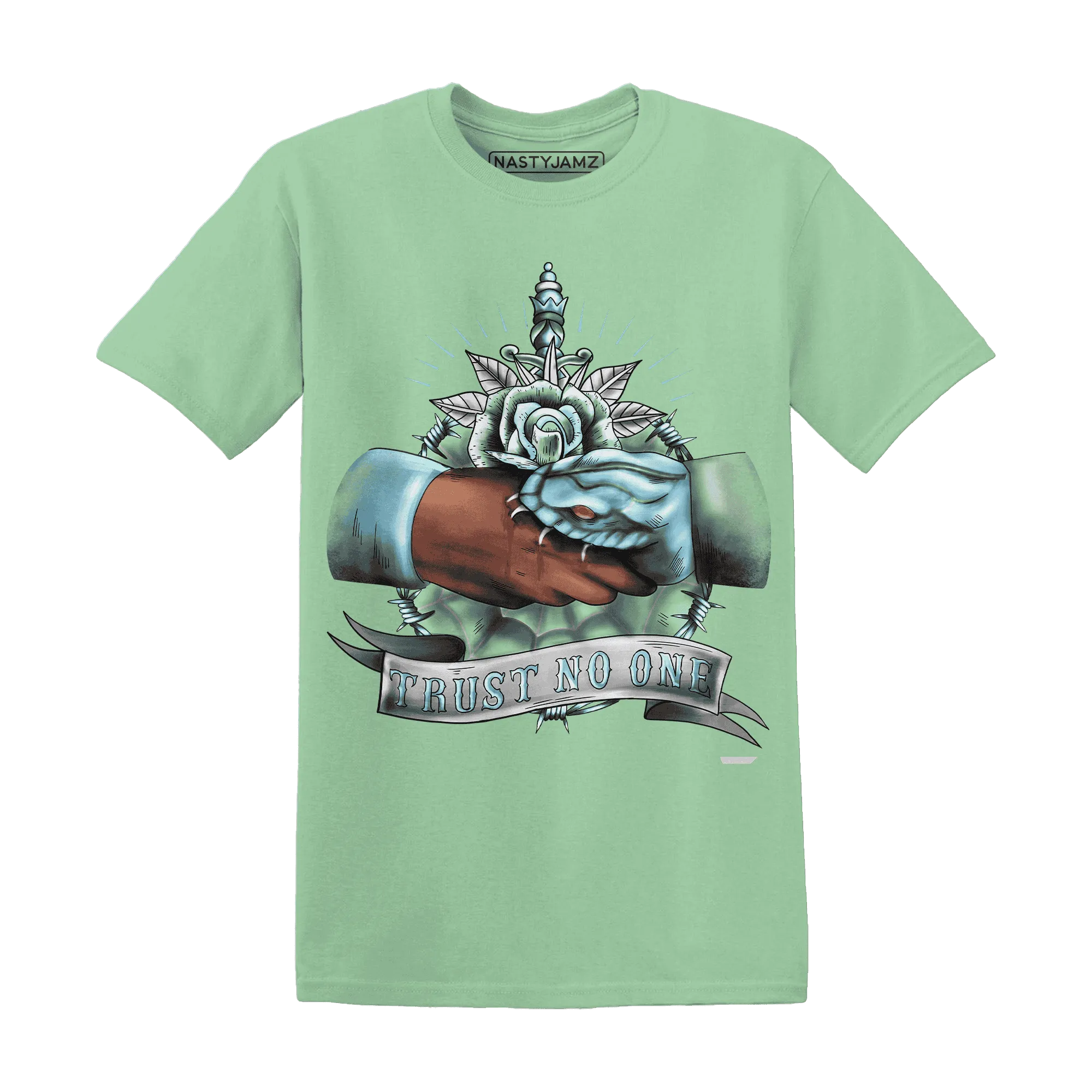 Dunk-Verdy-Visty-NastyJamz-T-Shirt-Match-Trust-No-One-Old-School