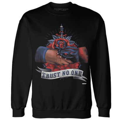 VaporMax-Air-Plus-Midnight-Navy-Gold-Black-NastyJamz-Sweatshirt-Match-Trust-No-One-Old-School