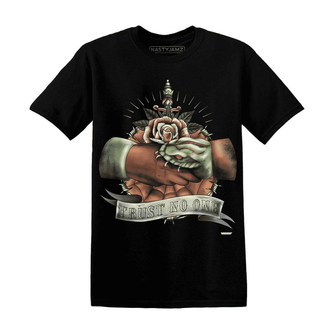 NastyJamz-VaporMax-Plus-Alligator-T-Shirt-Match-Trust-No-One-Old-School