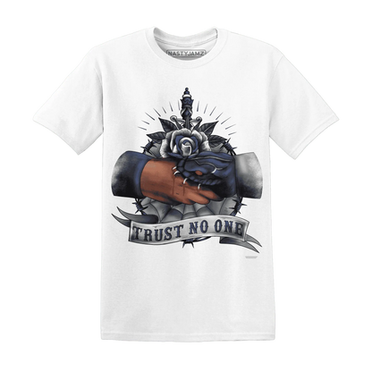 VaporMax-Plus-Midnight-Navy-White-Metallic-Silver-NastyJamz-T-Shirt-Match-Trust-No-One-Old-School