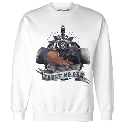 VaporMax-Plus-Midnight-Navy-White-Metallic-Silver-NastyJamz-Sweatshirt-Match-Trust-No-One-Old-School