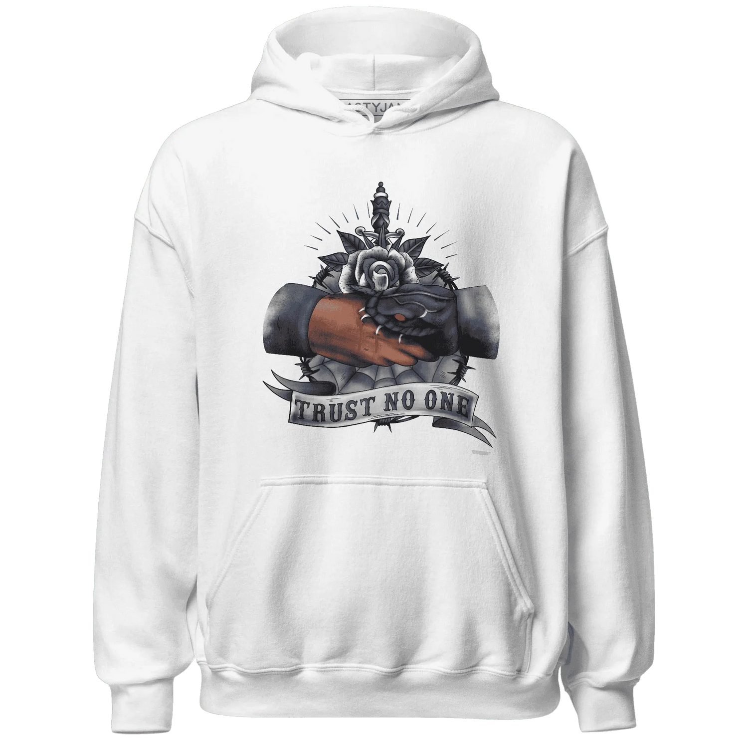 VaporMax-Plus-Midnight-Navy-White-Metallic-Silver-NastyJamz-Hoodie-Match-Trust-No-One-Old-School