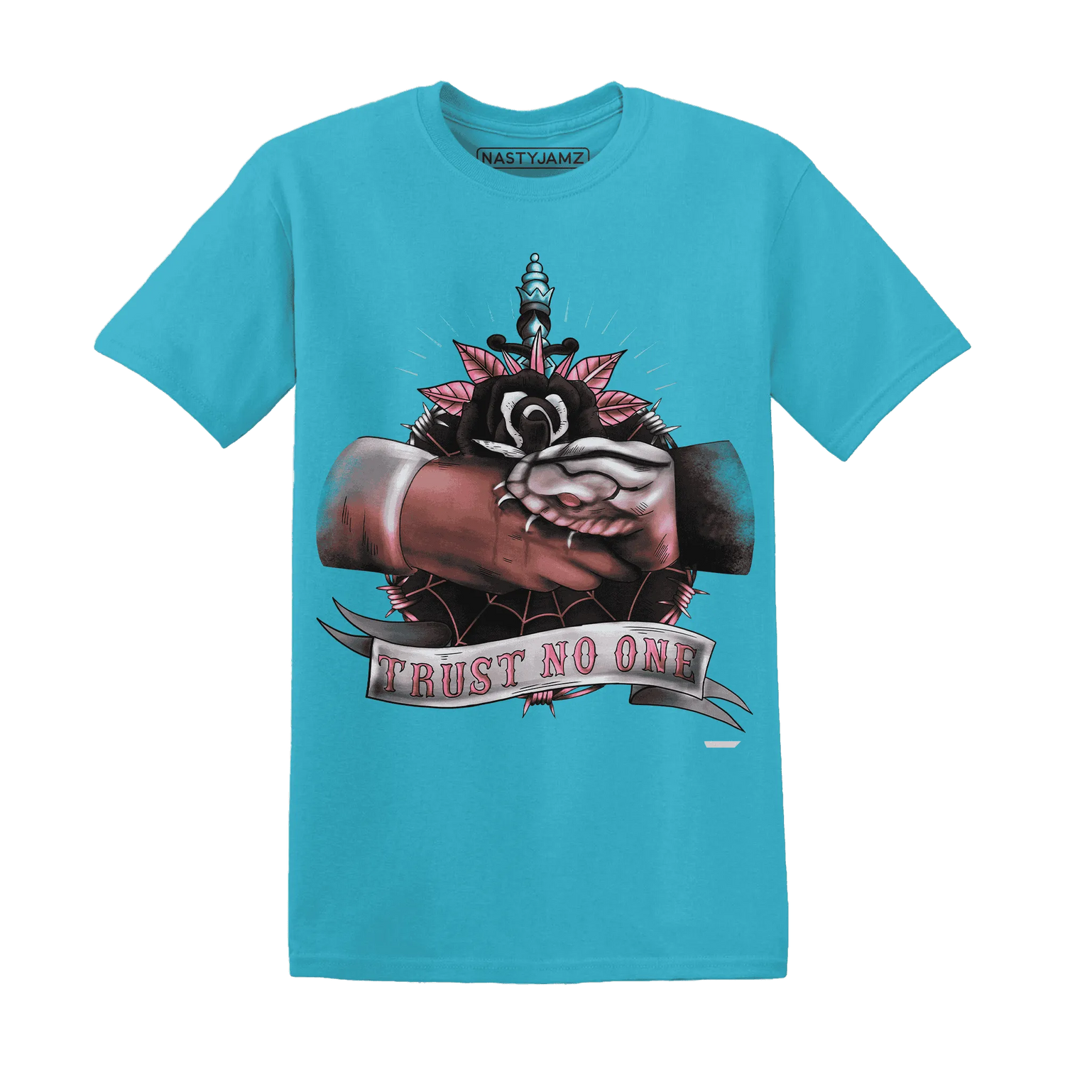 NastyJamz-VaporMax-Plus-South-Beach-T-Shirt-Match-Trust-No-One-Old-School