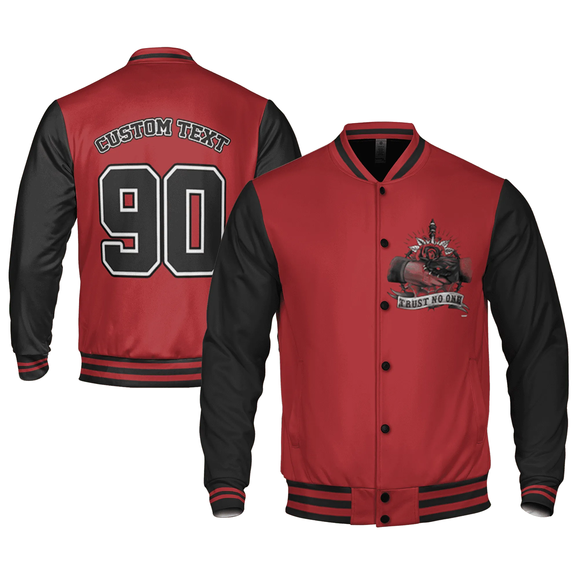Black-Toe-Reimagined-Red-White-1s-NastyJamz-Varsity-Match-Trust-No-One-Old-School