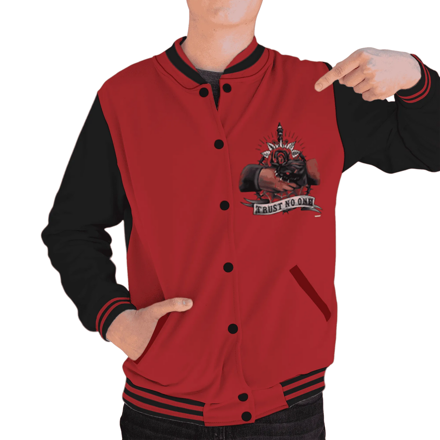 Black-Toe-Reimagined-Red-White-1s-NastyJamz-Varsity-Match-Trust-No-One-Old-School