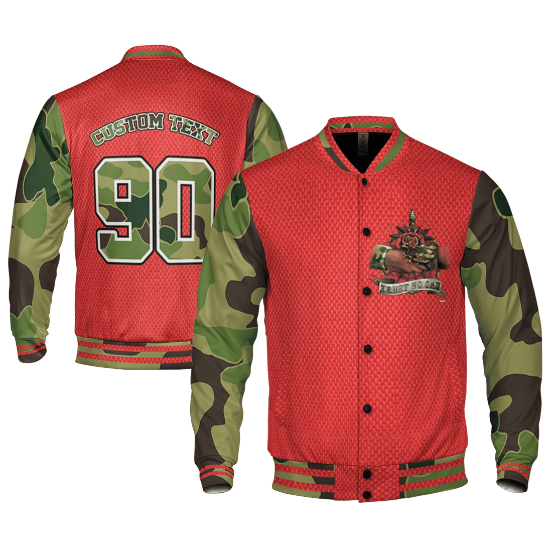 AM-90-Dark-Sage-Solar-Red-NastyJamz-Varsity-Match-Trust-No-One-Old-School