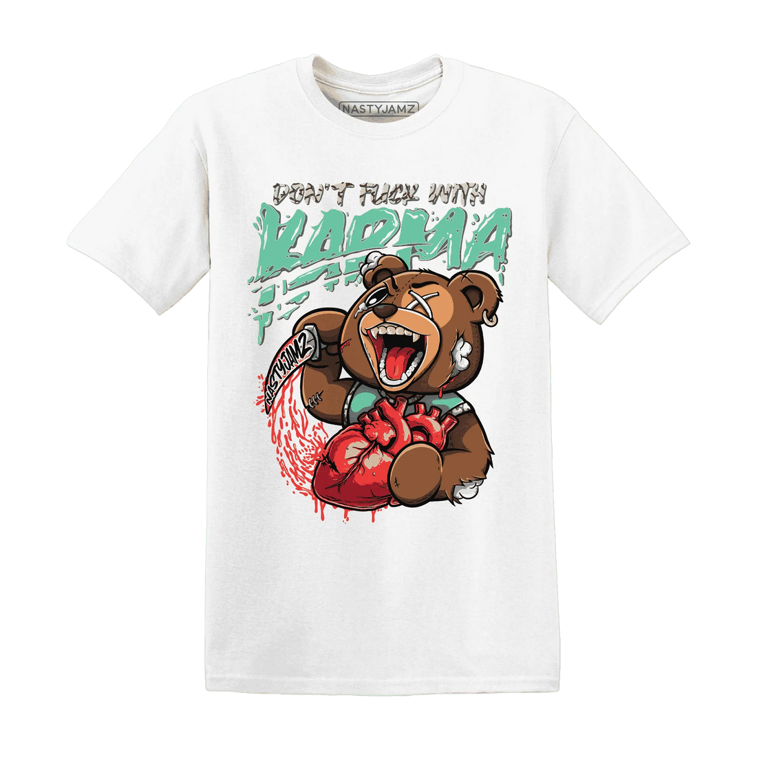 Green-Glow-3s-T-Shirt-Match-Turn-The-Tables-BER