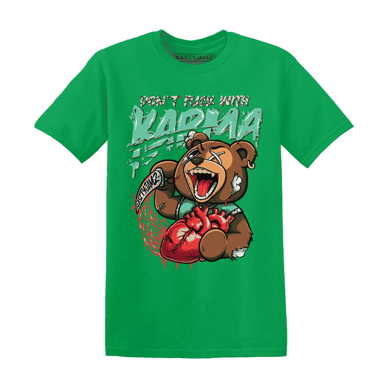 Green-Glow-3s-T-Shirt-Match-Turn-The-Tables-BER