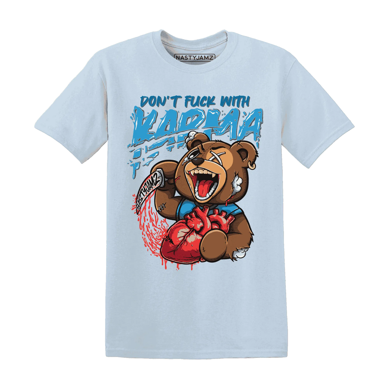 Powder-Blue-9s-T-Shirt-Match-Turn-The-Tables-BER