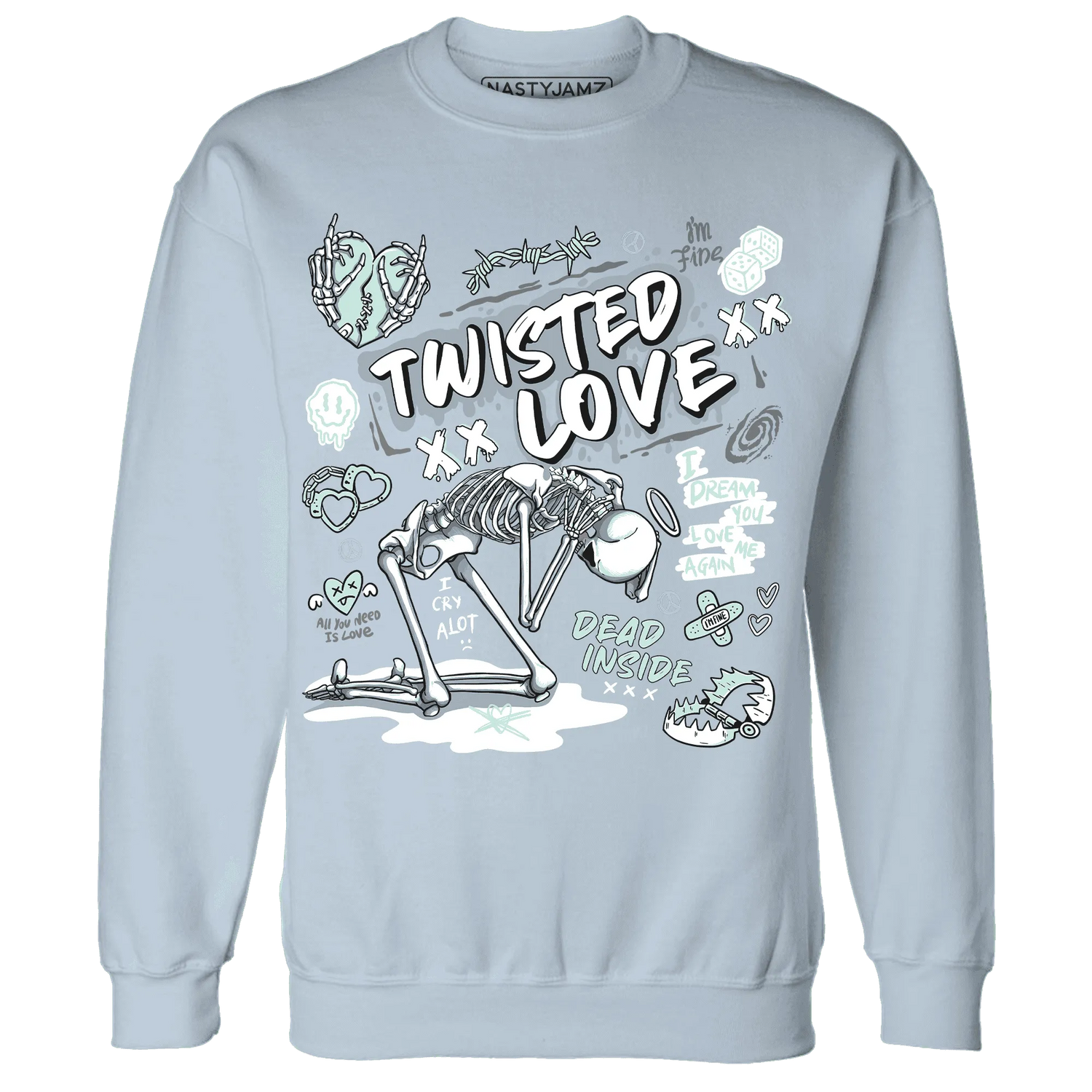 NastyJamz-AF-1-Low-Jade-Ice-White-Sweatshirt-Match-Twisted-Love