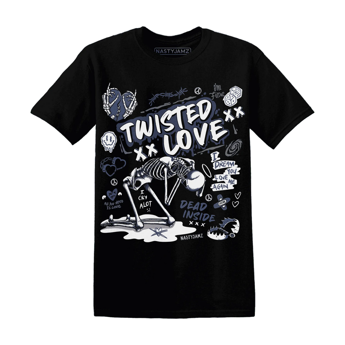 NastyJamz-Low-Diffused-Blue-11s-T-Shirt-Match-Twisted-Love