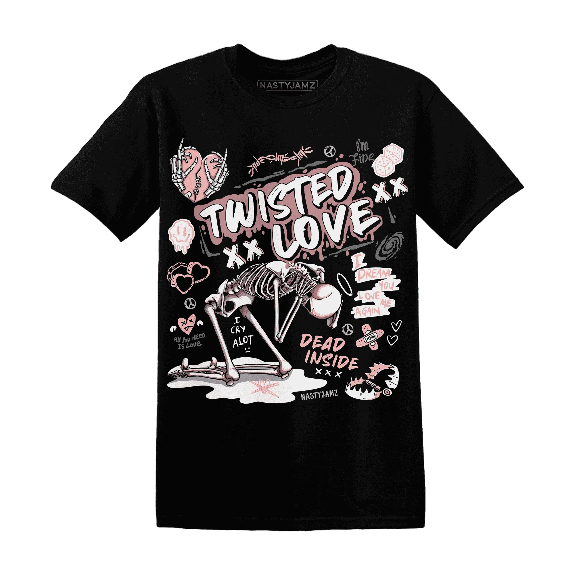 NastyJamz-Low-Legend-Pink-11s-T-Shirt-Match-Twisted-Love
