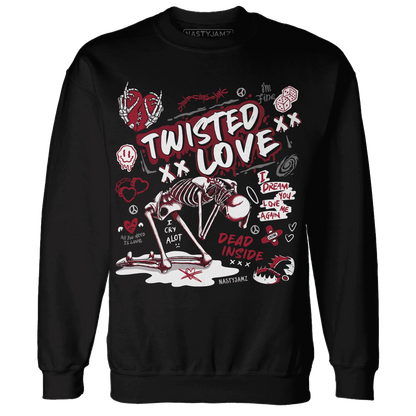 NastyJamz-Retro-Red-Taxi-12s-Sweatshirt-Match-Twisted-Love