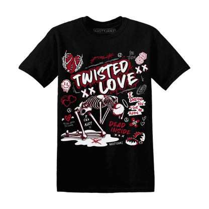 NastyJamz-Retro-Red-Taxi-12s-T-Shirt-Match-Twisted-Love
