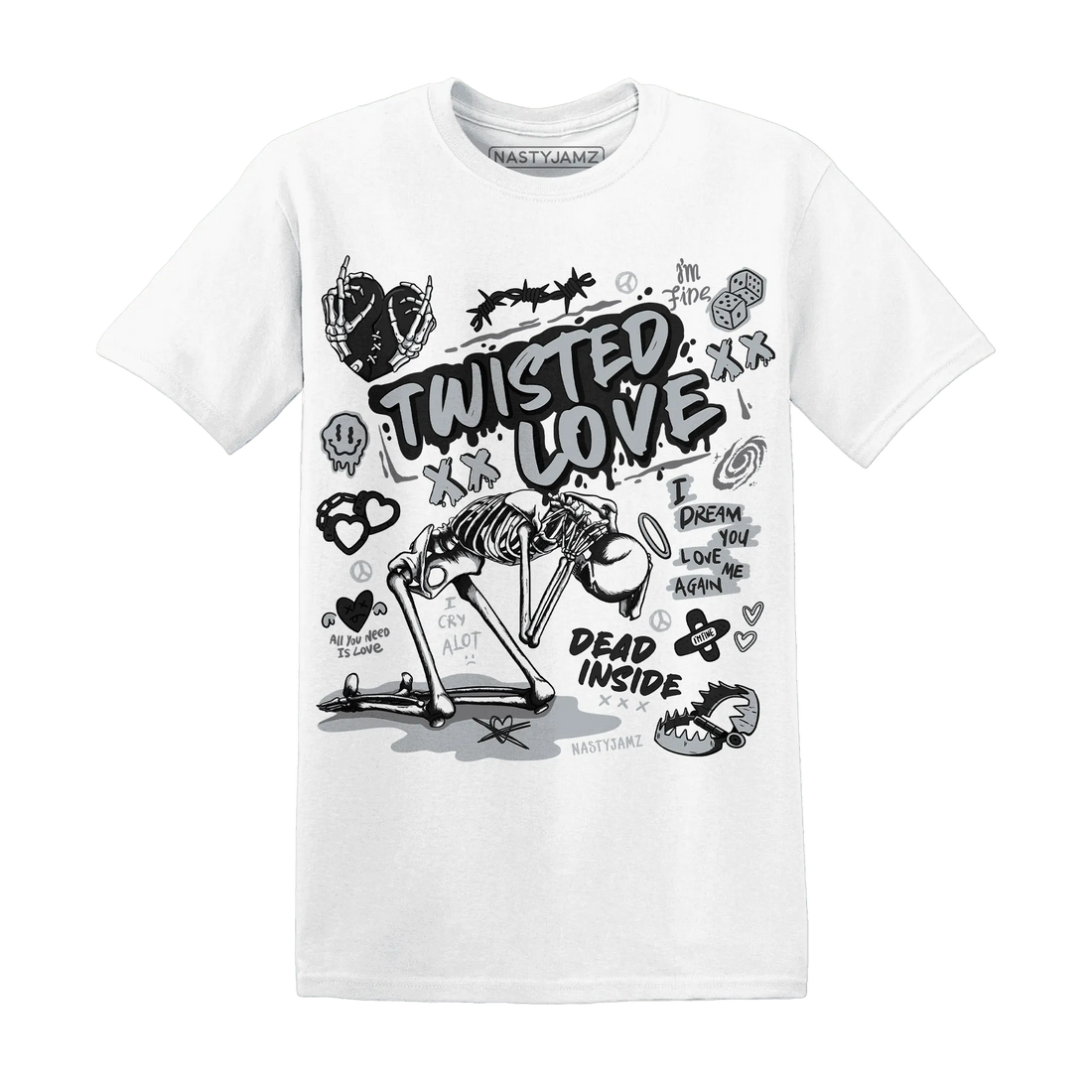 NastyJamz-Wolf-Grey-12s-T-Shirt-Match-Twisted-Love