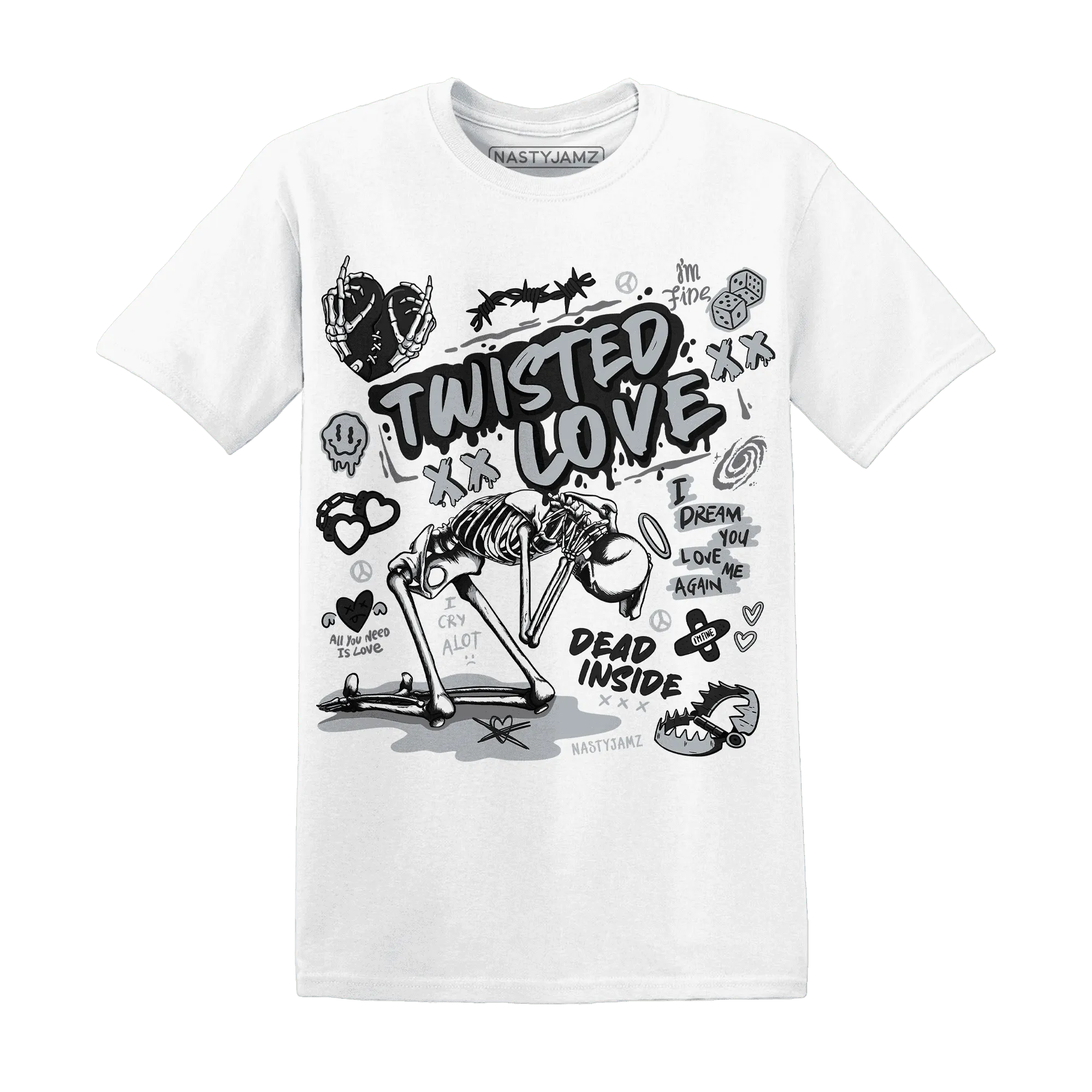 NastyJamz-Wolf-Grey-12s-T-Shirt-Match-Twisted-Love