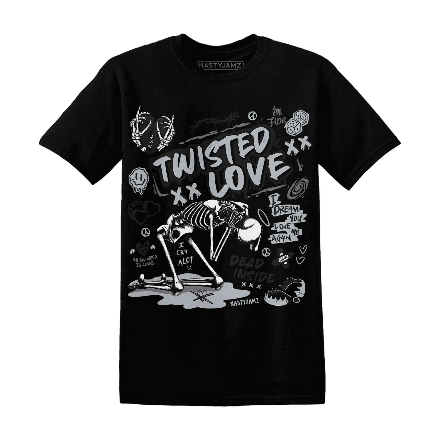 NastyJamz-Wolf-Grey-12s-T-Shirt-Match-Twisted-Love
