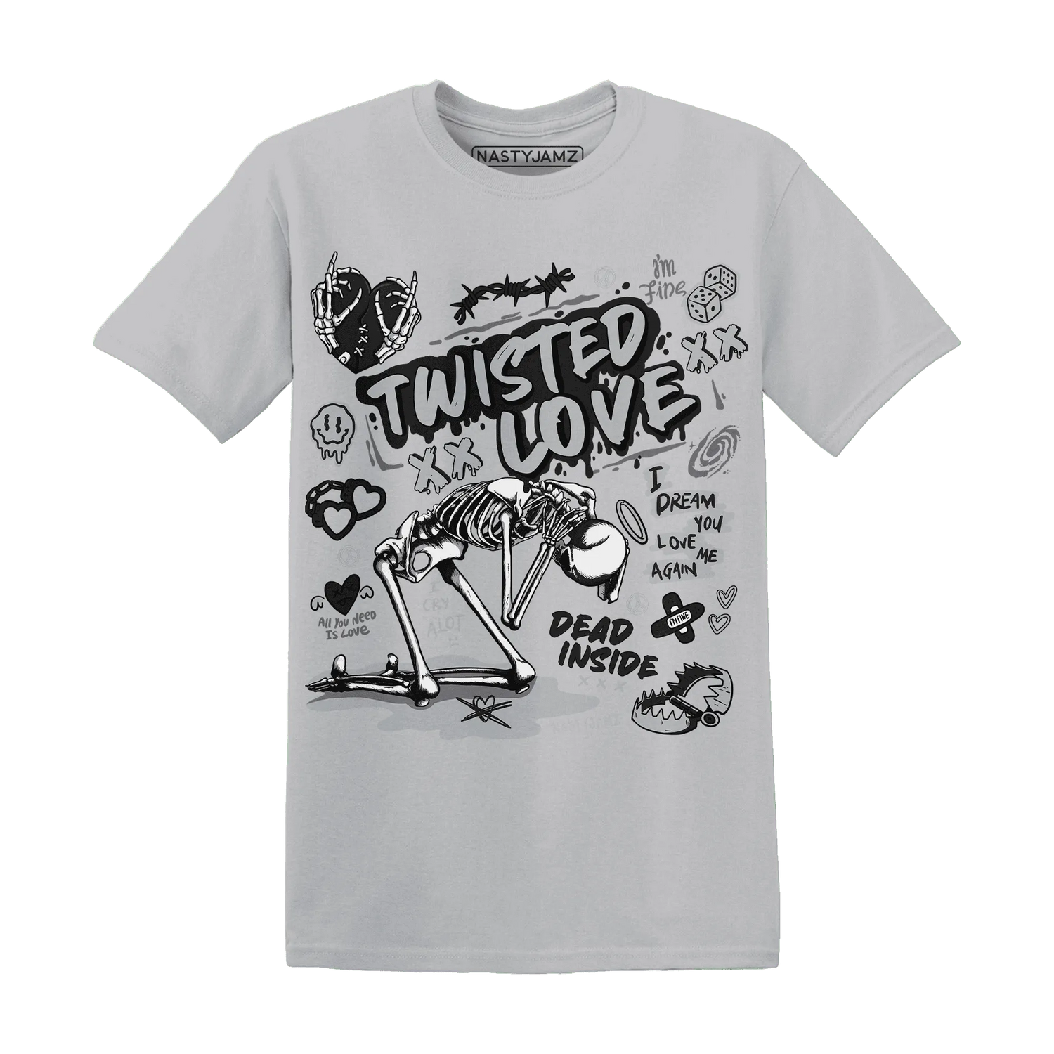 NastyJamz-Wolf-Grey-12s-T-Shirt-Match-Twisted-Love
