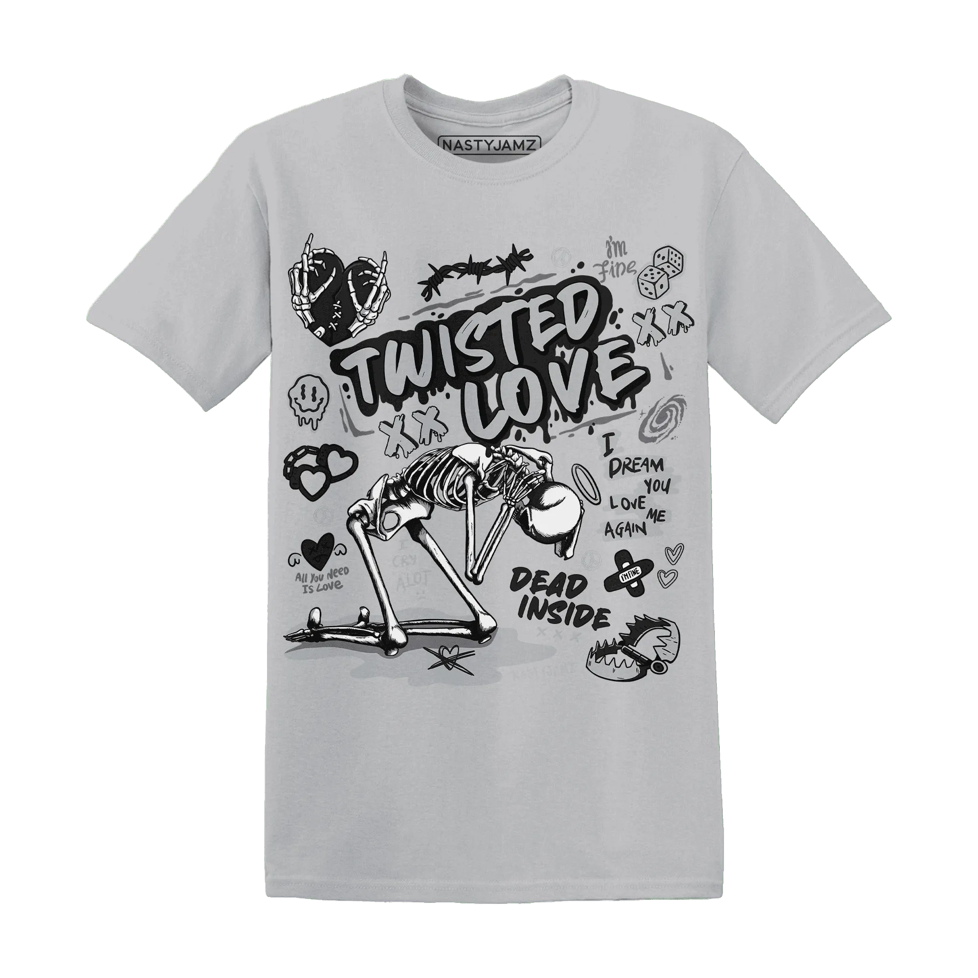 NastyJamz-Wolf-Grey-12s-T-Shirt-Match-Twisted-Love