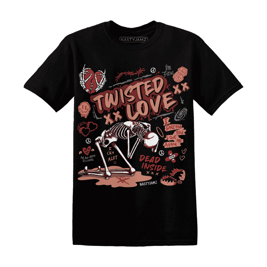 NastyJamz-Dune-Red-13s-T-Shirt-Match-Twisted-Love