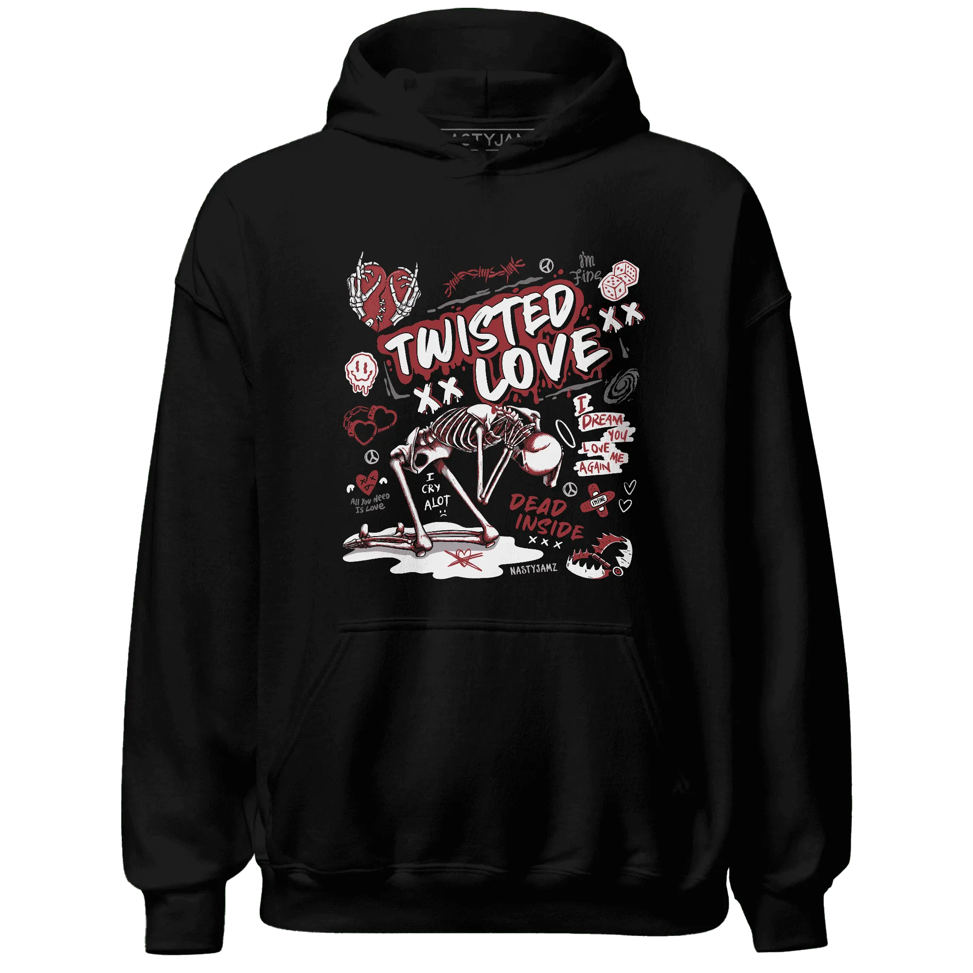 Black-Toe-Reimagined-Red-White-1s-Hoodie-Match-Twisted-Love